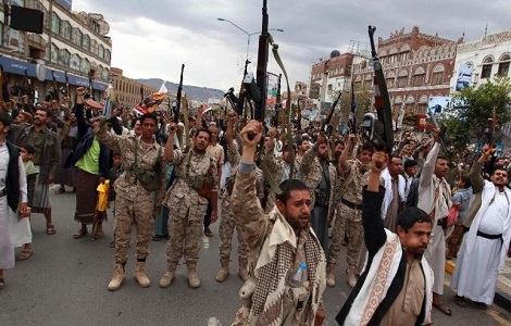 yemen guns in the air